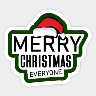 Merry Christmas Everyone with Santa Claus Sticker